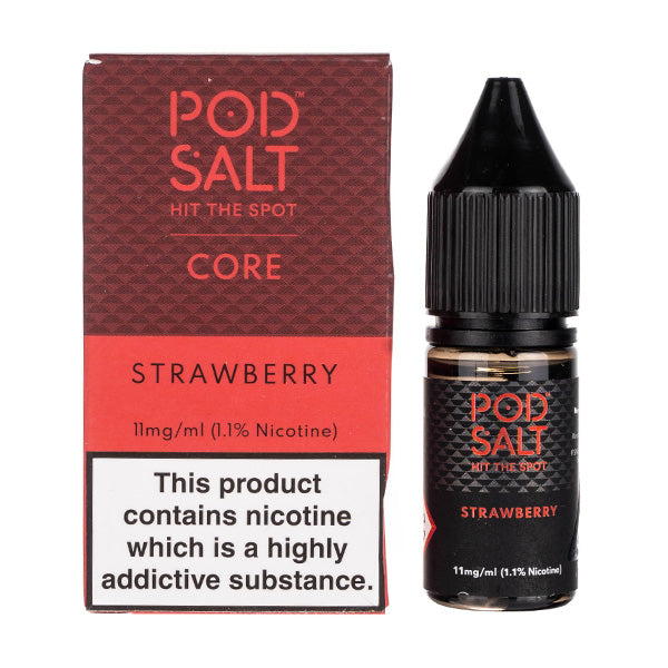 BUY 1 GET 1 FREE | Strawberry Nic Salt E-Liquid by Pod Salt CoreVAPE INDIA