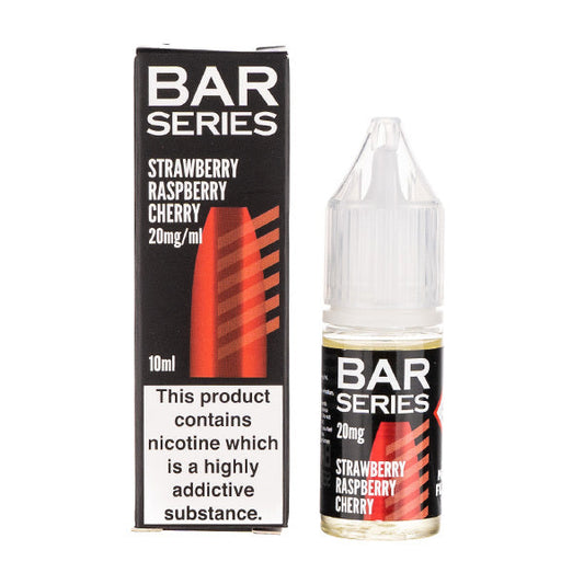 BUY 1 GET 1 FREE | Strawberry Raspberry Cherry Ice Nic Salt E-Liquid by Bar SeriesVAPE INDIA