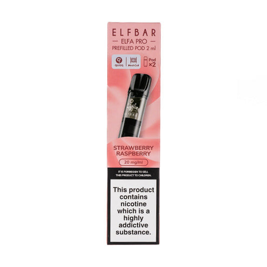 BUY 1 GET 1 FREE | Strawberry Raspberry Elfa Pro Prefilled Pods by Elf BarVAPE INDIA