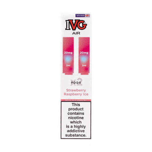 BUY 1 GET 1 FREE | Strawberry Raspberry Ice IVG Air Pro Prefilled PodsVAPE INDIA