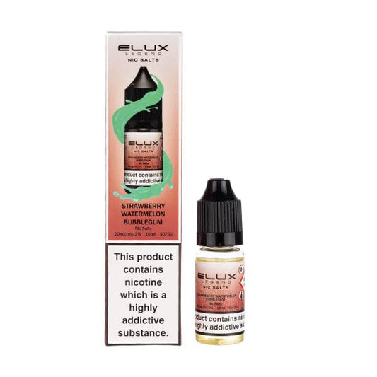 BUY 1 GET 1 FREE | Strawberry Watermelon Bubblegum Nic Salt E-Liquid by Elux LegendVAPE INDIA