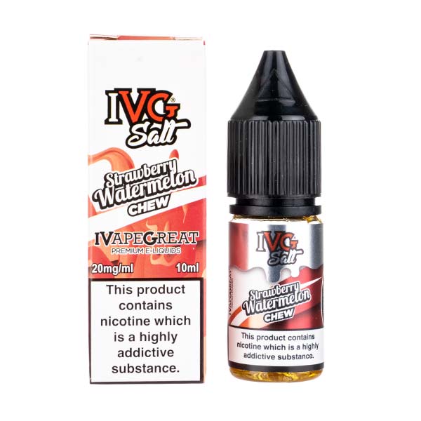 BUY 1 GET 1 FREE | Strawberry Watermelon Chew Nic Salt E-Liquid by IVGVAPE INDIA