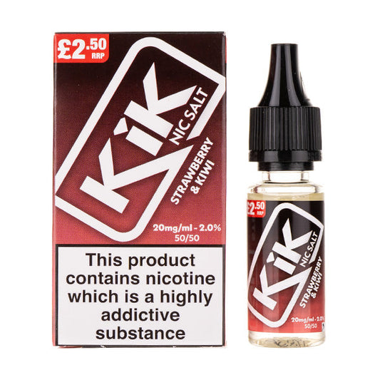 BUY 1 GET 1 FREE | Strawberry & Kiwi Nic Salt E-Liquid by KikVAPE INDIA