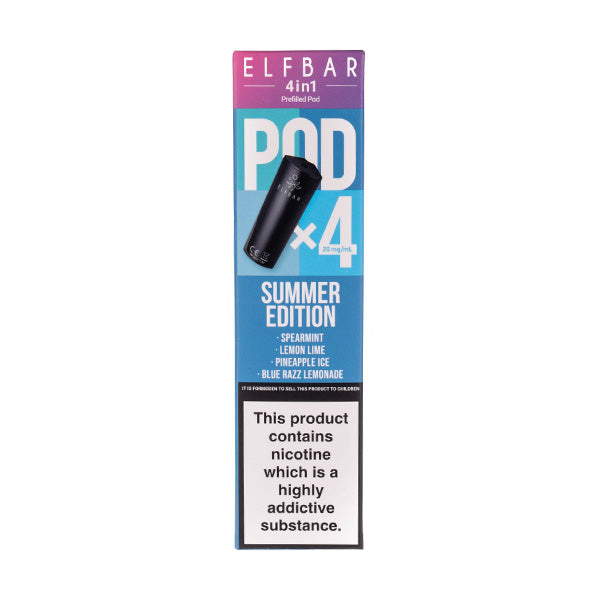 BUY 1 GET 1 FREE | Summer Edition 4 in 1 Prefilled Pods by Elf Bar - 4 PodsVAPE INDIA