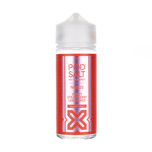 BUY 1 GET 1 FREE | Sweet Strawberry Lemonade 100ml Shortfill E-Liquid by Pod Salt NexusVAPE INDIA