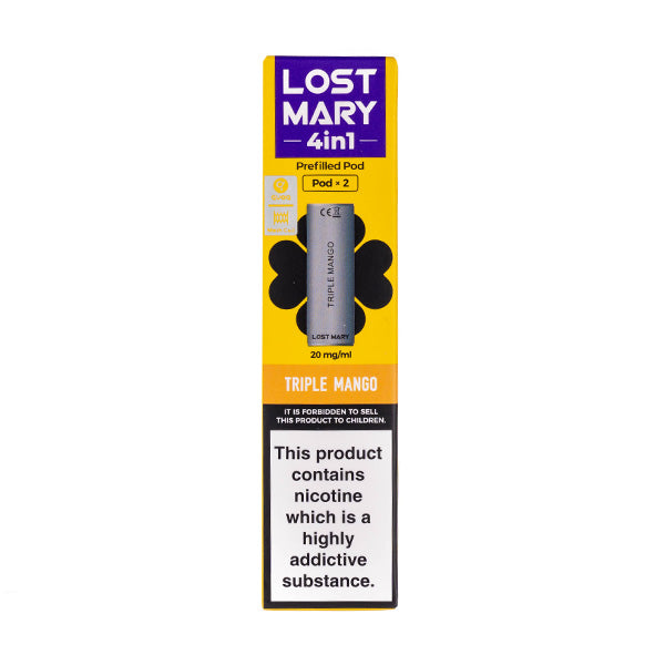 BUY 1 GET 1 FREE | Triple Mango 4-in-1 Prefilled Pods by Lost MaryVAPE INDIA