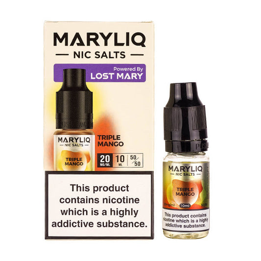 BUY 1 GET 1 FREE | Triple Mango Ice Nic Salt E-Liquid by Lost Mary MaryliqVAPE INDIA