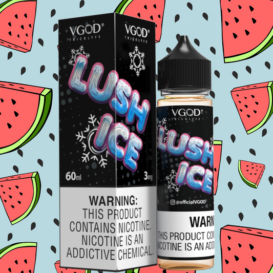 BUY 1 GET 1 FREE | Lush Ice Watermelon - VGod | 60ML Vape Juice | 3MG, 6MG, 12MG | Vape India