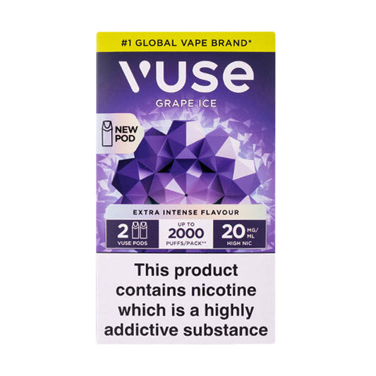 BUY 1 GET 1 FREE | VPro NS Grape Ice Vuse Pro Pod Nic Salt RefillsVAPE INDIA