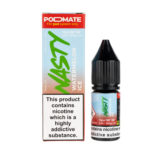 BUY 1 GET 1 FREE | Watermelon Ice Nic Salt E-Liquid by Nasty Juice PodmateVAPE INDIA