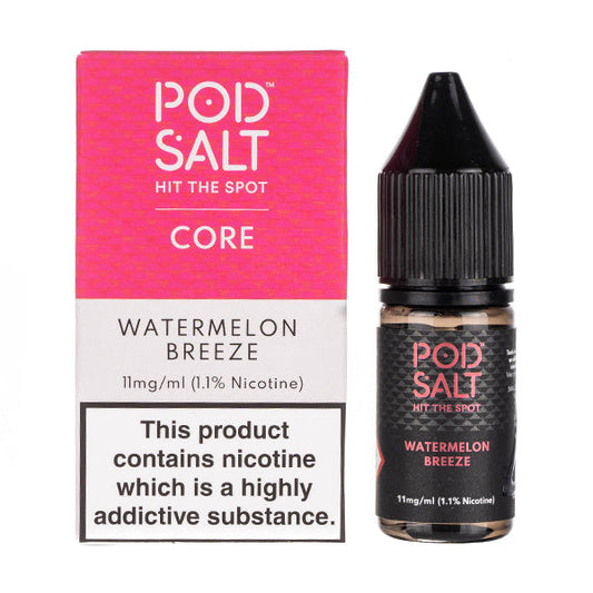 BUY 1 GET 1 FREE | Watermelon Breeze Nic Salt E-Liquid by Pod Salt CoreVAPE INDIA