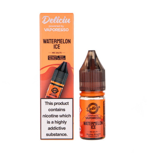 BUY 1 GET 1 FREE | Watermelon Ice Nic Salt E-Liquid by Vaporesso Deliciu V2VAPE INDIA