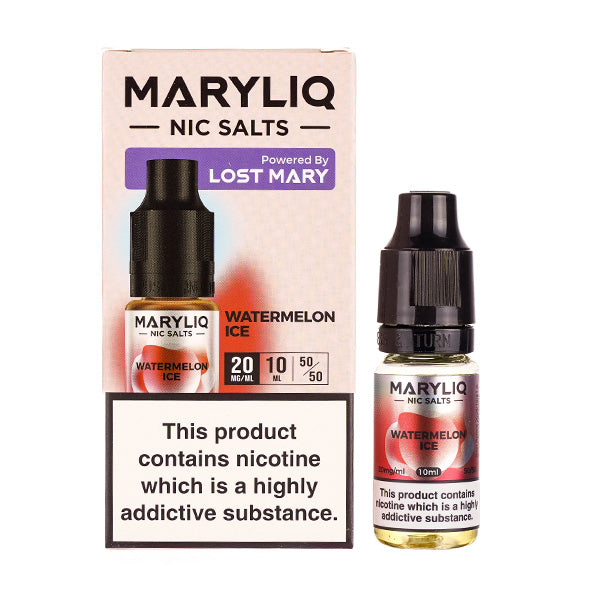 BUY 1 GET 1 FREE | Watermelon Ice Nic Salt E-Liquid by Lost Mary MaryliqVAPE INDIA