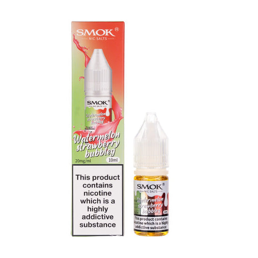 BUY 1 GET 1 FREE | Watermelon Strawberry Bubblegum Nic Salt E-Liquid by SMOKVAPE INDIA