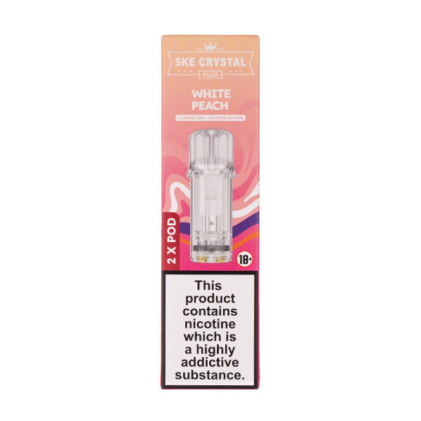 BUY 1 GET 1 FREE | White Peach Crystal Plus Prefilled Pods by SKEVAPE INDIA