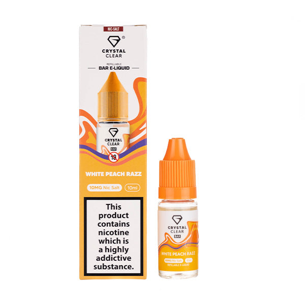 BUY 1 GET 1 FREE | White Peach Razz Nic Salt E-Liquid by Crystal ClearVAPE INDIA