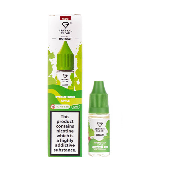 BUY 1 GET 1 FREE | Xtreme Sour Apple Nic Salt E-Liquid by Crystal ClearVAPE INDIA