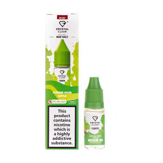 BUY 1 GET 1 FREE | Xtreme Sour Apple Nic Salt E-Liquid by Crystal ClearVAPE INDIA