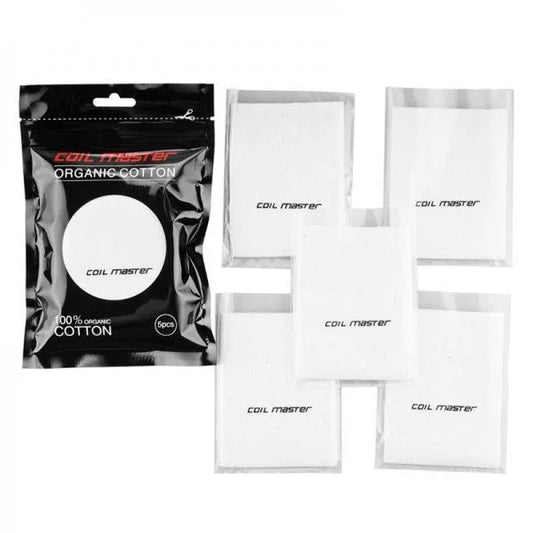 BUY 1 GET 1 FREE | Coil Master 100% Organic Cotton Pack Of 5 Pcs | Vape India