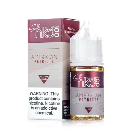 BUY 1 GET 1 FREE | American Patriots - Naked 100 Salt | 30Ml Vape Juice | 35MG, 50MG | Vape India - Vape India