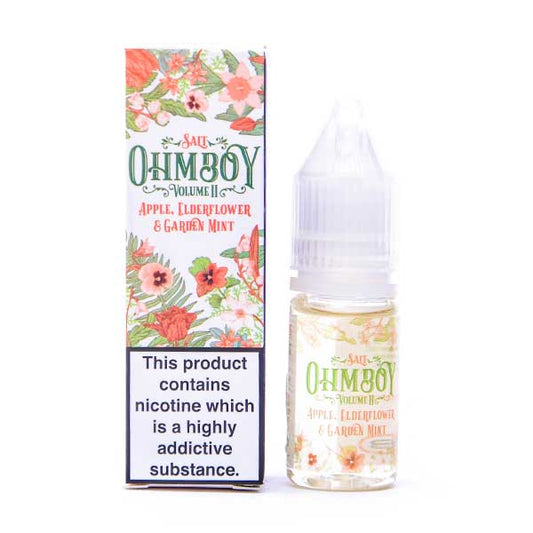 BUY 1 GET 1 FREE | Apple, Elderflower and Garden Mint Nic Salt E - Liquid by Ohm BoyVAPE INDIA - Vape India