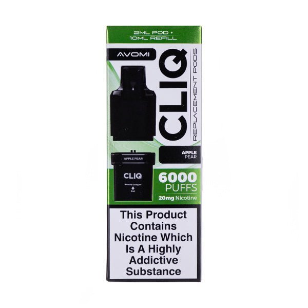 BUY 1 GET 1 FREE | Apple Pear Cliq 6000 Prefilled Pod + Refill by AvomiVAPE INDIA - Vape India
