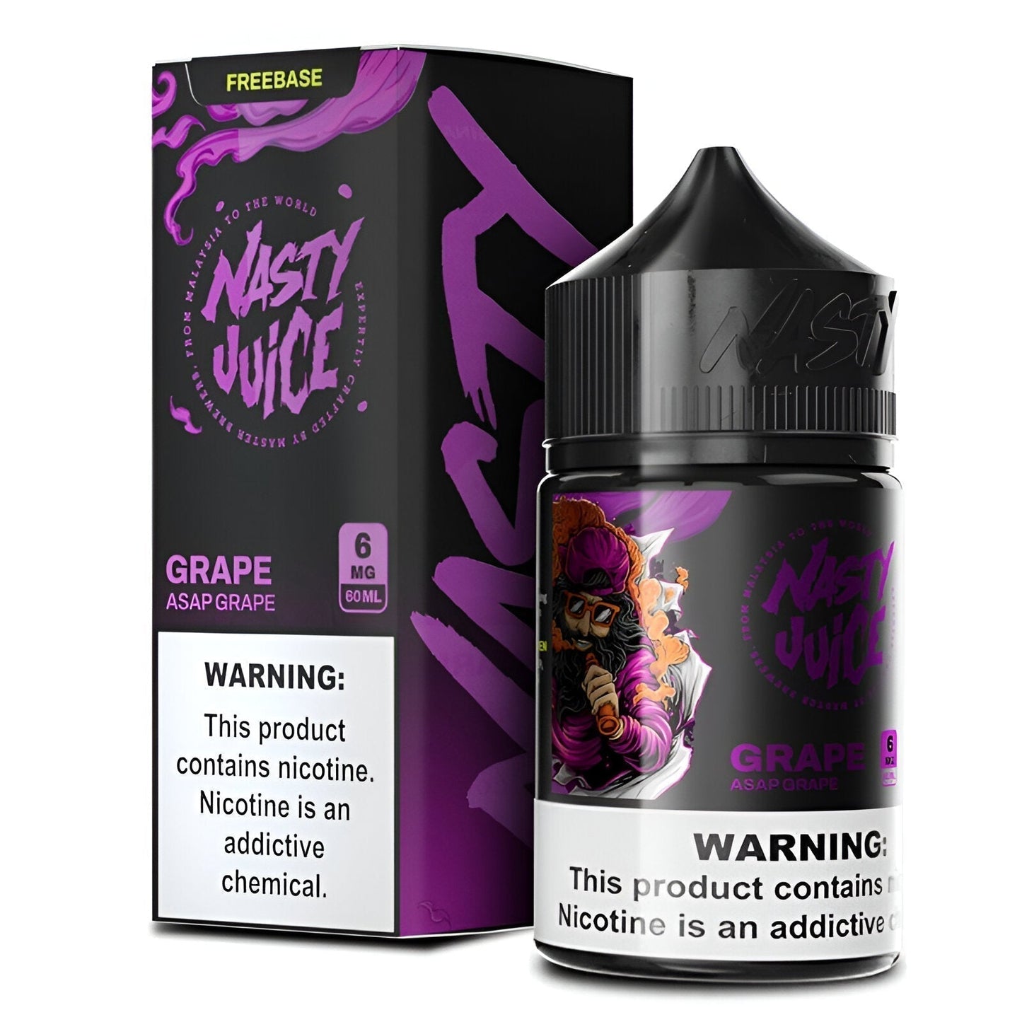 BUY 1 GET 1 FREE | ASAP Grape Ice - Nasty Juice | 60ML Vape juice | 6MG | Vape India - Vape India