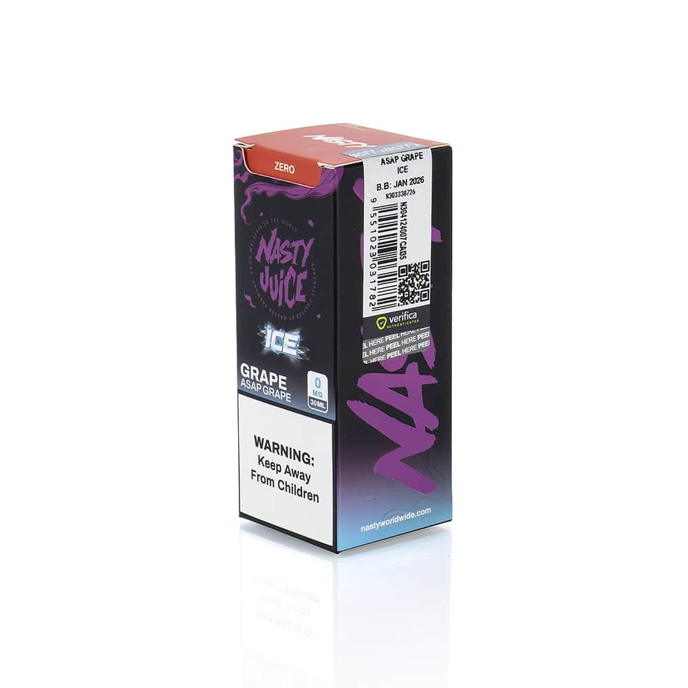 BUY 1 GET 1 FREE | ASAP Grape Ice - Nasty Salt | 30Ml Vape Juice | 20MG, 35MG, 50MG | Vape India - Vape India