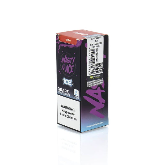 BUY 1 GET 1 FREE | ASAP Grape Ice - Nasty Salt | 30Ml Vape Juice | 20MG, 35MG, 50MG | Vape India - Vape India