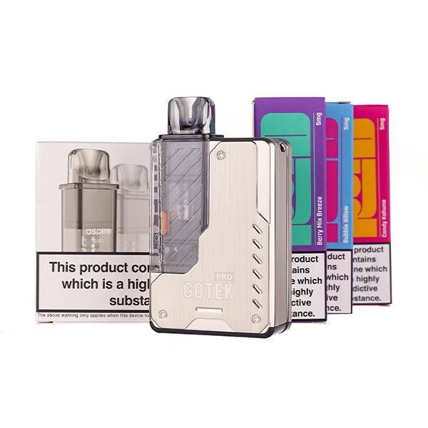 BUY 1 GET 1 FREE | Aspire GoTek Pro Pod Kit BundleVAPE INDIA - Vape India