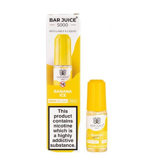 BUY 1 GET 1 FREE | Banana Ice Nic Salt E - Liquid by Bar Juice 5000VAPE INDIA - Vape India