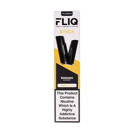 BUY 1 GET 1 FREE | Banana Sorbet FLIQ Prefilled Pods by AvomiVAPE INDIA - Vape India