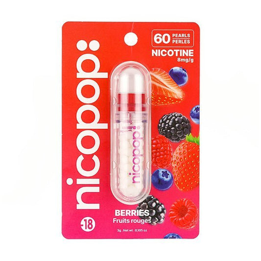 BUY 1 GET 1 FREE | Berries Nicotine Pearls by NicopopVAPE INDIA - Vape India