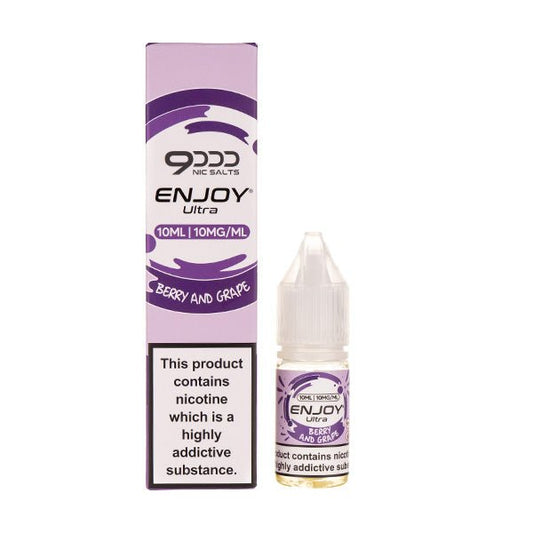 BUY 1 GET 1 FREE | Berry and Grape Nic Salt E - Liquid by Enjoy Ultra 9000VAPE INDIA - Vape India