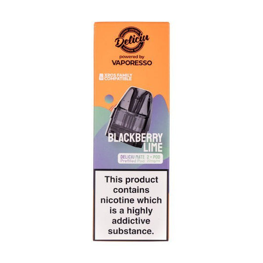 BUY 1 GET 1 FREE | Blackberry Lime Deliciu Mate Prefilled Pods by DeliciuVAPE INDIA - Vape India