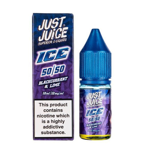 BUY 1 GET 1 FREE | Blackcurrant & Lime Ice 50/50 E - Liquid by Just Juice IceVAPE INDIA - Vape India