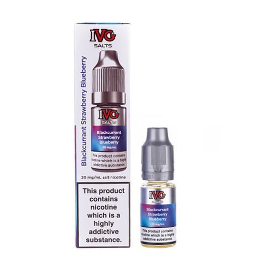 BUY 1 GET 1 FREE | Blackcurrant Strawberry Blueberry Nic Salt E - Liquid by IVGVAPE INDIA - Vape India