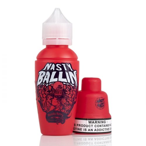 BUY 1 GET 1 FREE | Bloody Berry - Nasty Ballin E - Liquid | 60ML Vape Juice | 0MG, 3MG, 6MG | Vape India - Vape India
