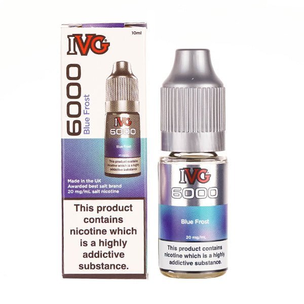 BUY 1 GET 1 FREE | Blue Frost Nic Salt E - Liquid by IVG 6000VAPE INDIA - Vape India