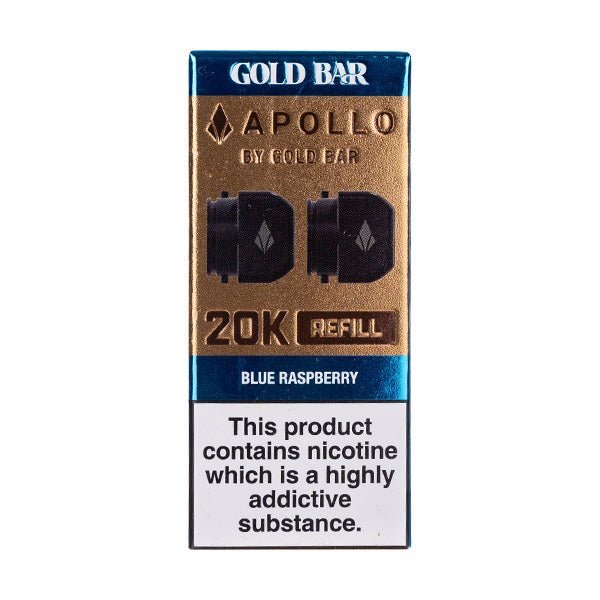 BUY 1 GET 1 FREE | Blue Raspberry Gold Bar Apollo 20k Prefilled PodsVAPE INDIA - Vape India