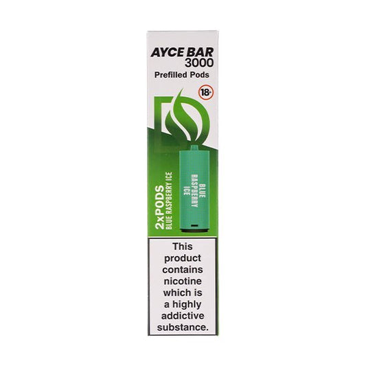 BUY 1 GET 1 FREE | Blue Raspberry Ice Ayce 3000 Prefilled Pods by DovpoVAPE INDIA - Vape India