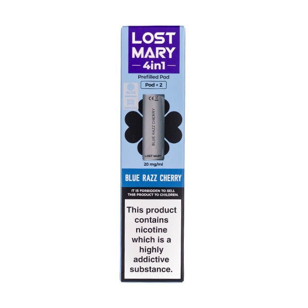 BUY 1 GET 1 FREE | Blue Razz Cherry 4 - in - 1 Prefilled Pods by Lost MaryVAPE INDIA - Vape India