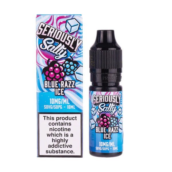 BUY 1 GET 1 FREE | Blue Razz Ice Nic Salt E - Liquid by Seriously SaltyVAPE INDIA - Vape India
