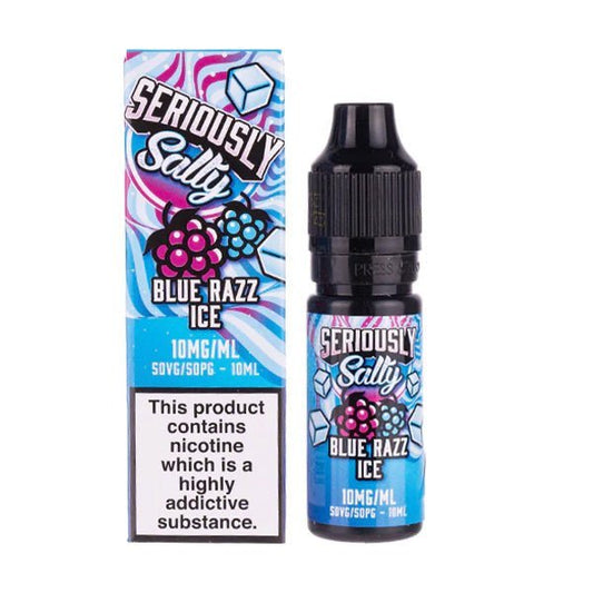 BUY 1 GET 1 FREE | Blue Razz Ice Nic Salt E - Liquid by Seriously SaltyVAPE INDIA - Vape India