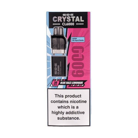 BUY 1 GET 1 FREE | Blue Razz Lemonade Crystal CL6000 Prefilled Pod + Refill by SKEVAPE INDIA - Vape India