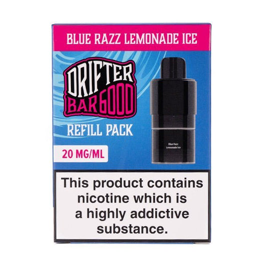 BUY 1 GET 1 FREE | Blue Razz Lemonade Ice Drifter 6000 Prefilled Pod + Refill by DrifterVAPE INDIA - Vape India