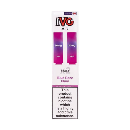 BUY 1 GET 1 FREE | Blue Razz Plum IVG Air Pro Prefilled PodsVAPE INDIA - Vape India