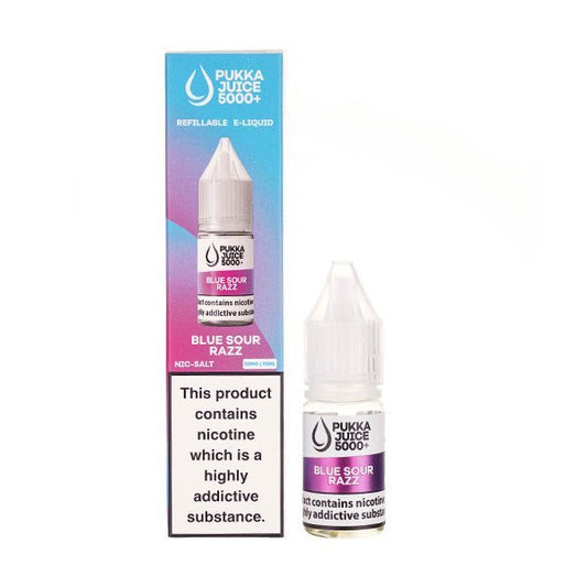 BUY 1 GET 1 FREE | Blue Sour Razz Nic Salt E - Liquid by Pukka Juice 5000+VAPE INDIA - Vape India