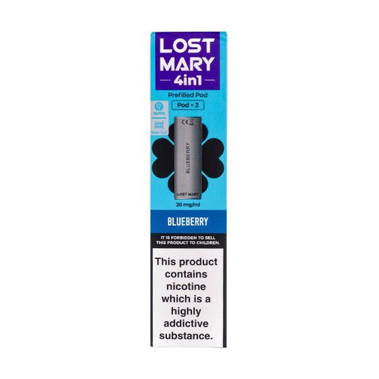 BUY 1 GET 1 FREE | Blueberry 4 - in - 1 Prefilled Pods by Lost MaryVAPE INDIA - Vape India