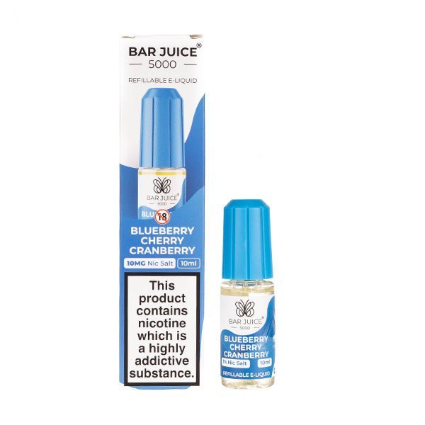BUY 1 GET 1 FREE | Blueberry Cherry Cranberry Nic Salt E - Liquid by Bar Juice 5000VAPE INDIA - Vape India